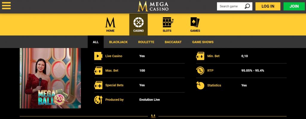 Welcome to Megaball One casino 2