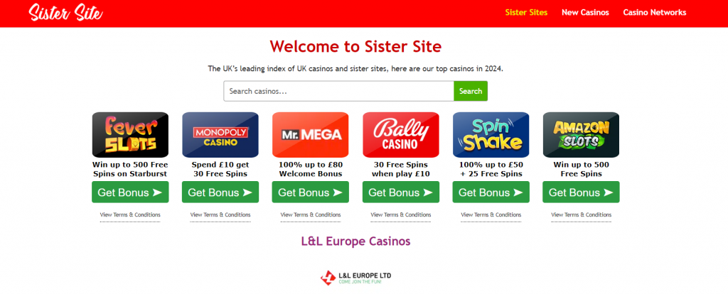 Sisters Casino gaming platform review